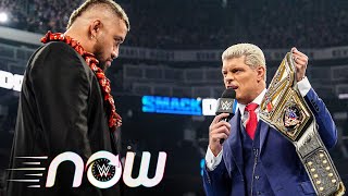 Cody Rhodes and Solo Sikoa kick off SmackDown on USA inside Steel Cage WWE Now Sept 13 2024 [upl. by Sidonnie]