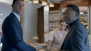 Cristiano Ronaldo e Pelé Juntos em comercial de TV com legenda em Português [upl. by Valenka802]