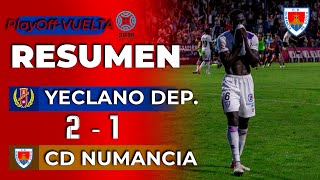 Resumen Yeclano Deportivo  21  CD Numancia [upl. by Bennir548]