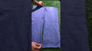 Old jeans to new one skirt 😱🥰। shorts diy hack viralvideo trending trend [upl. by Htrowslle396]