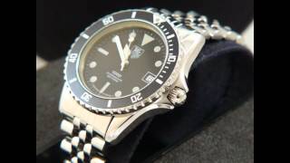 TAG Heuer 1000 Man Submariner with Black bezel and dial 980013B [upl. by Alexina]