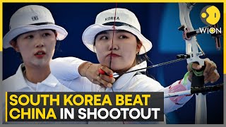 Paris Olympics 2024 South Korea wins 10th consecutive gold in womens archery team event  WION [upl. by Chrystal734]