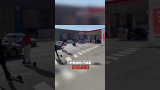 Two Teenagers Escapes Police Car On A Scooter police denmark [upl. by Aronos]