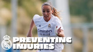 How to prevent injuries with Real Madrid womens team [upl. by Razaile]