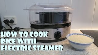 How to cook rice with electric steamer [upl. by Charo]