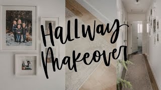 Hallway Makeover Before And After  Modern Family Photos Gallery Wall  Decor shorts [upl. by Clerc]