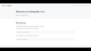 Codeigniter Installation Guide [upl. by Robinet]