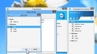 TeamViewer 8 features  Part 1 Group Sharing [upl. by Aldrich344]