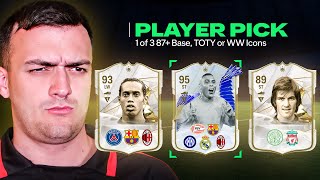 ICON Player Pick Decides My Past amp Present Team [upl. by Yauqaj]