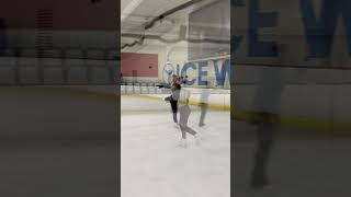 Lutz Jump Entry figureskating icerink [upl. by Nedia]