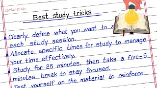 Best Study Tricks in English  Study Tips That Work [upl. by Ellissa]