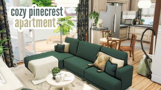 cozy pinecrest apartment \\ The Sims 4 speed build [upl. by Aerdnu481]