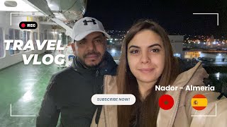 vlogvoyage  VOYAGE NADORALMERIA RETOUR EN FRANCE 🚘🛳 [upl. by Yarw]