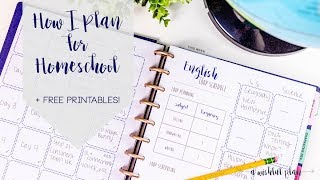 How I Plan for Homeschool  FREE PRINTABLES  A Wishful Plan [upl. by Taima]