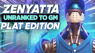 ZENYATTA EDUCATIONAL UNRANKED TO GM CHALLENGE  PLATINUM EDITION  mL7 Overwatch [upl. by Eizus315]