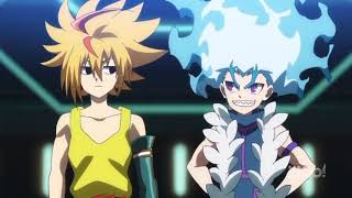 Beyblade burst surge raid luinor and mirage fafnir Vs brave valtyrek and super Hyperion [upl. by Asseneg551]