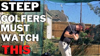 EVERY Steep Golfer FIXES Their Downswing When They Do This Simple 2 Drill Routine [upl. by Annayd]