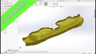 Crossbeam Part 2  SolidWorks 2018  19 Training  Surfaces [upl. by Ettennig]