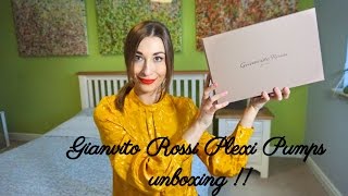 Gianvito Rossi Plexi Pumps unboxing [upl. by Dib]