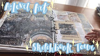 A level Art GRADE A Sketchbook Tour  Built Environment [upl. by Htes431]