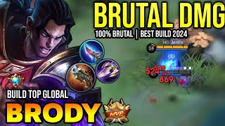 BRODY BEST BUILD 2024  BUILD TOP GLOBAL BRODY GAMEPLAY  MOBILE LEGENDS✓ [upl. by Geralda]