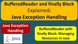 BufferedReader and finally Block Explained Java Exception Handling [upl. by Roderica]