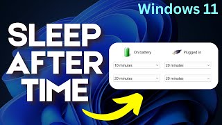 How to Change Computer Sleep After Time on Windows 11 [upl. by Rotceh]