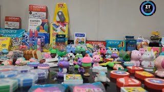 Fancy Erasers amp Sharpeners Unboxing  Cool Designs for Kids  Giveaway Inside [upl. by Surdna]