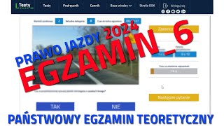 ✅❌Cały egzamin na prawo jazdy 2024❌✅ część 62024 kategoria B [upl. by Akkinahs]