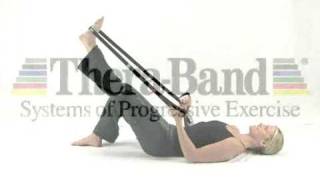 TheraBand Stretch Strap  Hamstring Stretch [upl. by Greenstein]