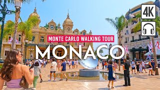 Monte Carlo MONACO 4K Walking Tour  Captions amp Immersive Sound 4K Ultra HD60fps [upl. by Faustine]