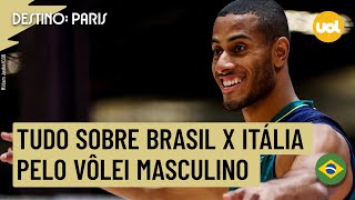 BRASIL X ITÁLIA NO VÔLEI MASCULINO ONDE ASSISTIR TRANSMISSÃO AO VIVO E HORÁRIO PELAS OLIMPÍADAS [upl. by Nilo]