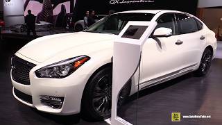 2019 Infiniti Q70L AWD  Exterior and Interior Walkaround  2019 Detroit Auto Show [upl. by Ardeha]