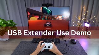 USB Extender over CAT Extend Peripherals to My Game Room [upl. by Agosto]