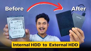 How to convert Internal Harddisk to External Harddisk in Just 499 Rupees [upl. by Farrow954]