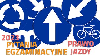 🔵 Pytania egzaminacyjne na prawo jazdy 🔵 Znaki nakazu 🔵 2023 [upl. by Cagle451]