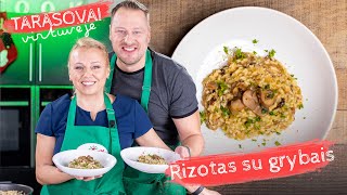 Tarasovai virtuvėje 🍴 Rizotas su miško grybais [upl. by Eicam]