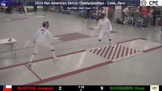 Panam Champs 2024 SME  L16  Joaquin Bustos CHI v Kruz Schembri ISV [upl. by Moreville]