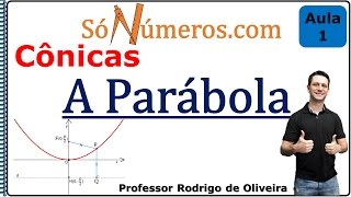 Cônicas  A Parábola  Geometria Analítica  Aula 1 [upl. by Golightly]