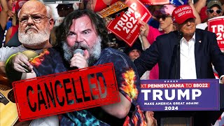 Tenacious D Controversy is INSANE Trump Joke SPLITS the Band [upl. by Anihtyc]