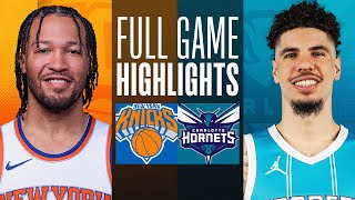 KNICKS at HORNETS  NBA PRESEASON FULL GAME HIGHLIGHTS  October 6 2024 [upl. by Olnek]