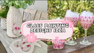 Glass painting designs idea [upl. by Becket]