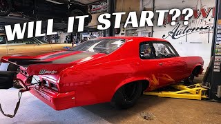 FIRST TIME FIRING UP THE BIG BLOCK CHEVY NOVA UPDATED IGNITION AND NITROUS CONTROL [upl. by Barber816]