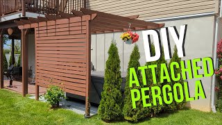 How to Build a Pergola Attached to Your House StepbyStep Guide [upl. by Decato]