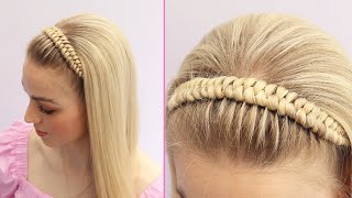 Cool Headband Braid 🎀 [upl. by Yralih]