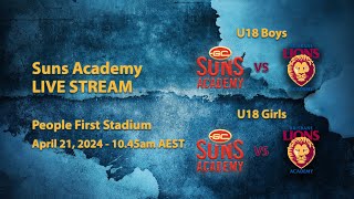 Suns Academy LIVE STREAM  21 April 2024 [upl. by Rufford]