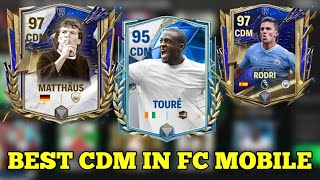 TOP 10 BEST CDM IN FC MOBILE  BEST CDM IN FC MOBILE  BEST CDM AT EVERY BUDGET IN EA FC MOBILE [upl. by Yliah]