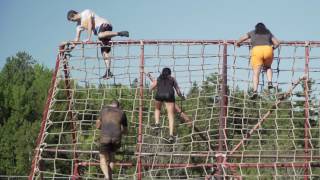 The 5K Foam Fest Cargo Climb Obstacle [upl. by Itch]