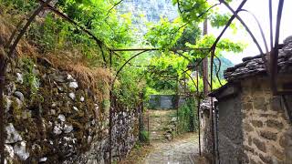 226 Mikro Papigo village walk in Zagorochoria Ioannina Greece [upl. by Germin]