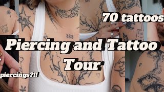 Piercing and Tattoo Vlog Long Awaited Tattoo Tour with Meanings [upl. by Lorrimor]